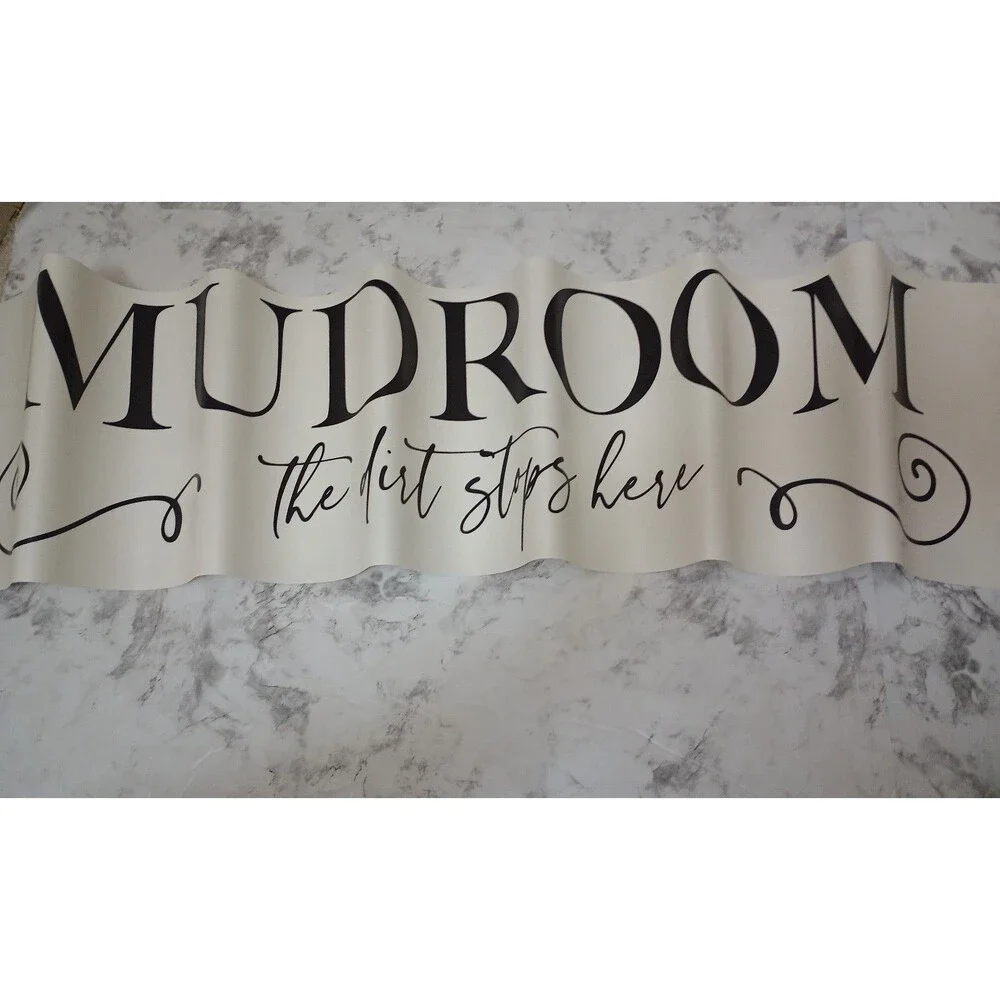 NIB Room Mates Removable Wall Decal Decor Mudroom 36.5 X 8.625